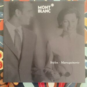VINTAGE Montblanc Black and White Stylos Maroquinerie Catalogue